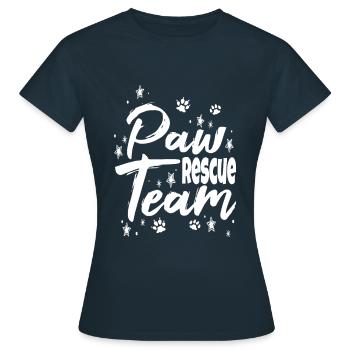 Protection des animaux Défenseur des animaux Chiens Chiens Chats - T-shirt Femme - marine - Devant - AI Model Female 172 dark (172cm)