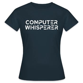 Administrateur Administrateur Système Informatique Technicien En Électronique Codage - T-shirt Femme - marine - Devant - AI Model Female 172 dark (172cm)