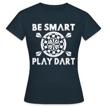 Dart Darter Darts Player Darts Gift Slogan Idea - T-shirt Femme - marine - Devant - AI Model Female 172 dark (172cm)