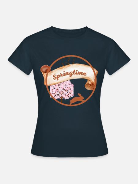 Springtime - Frauen T-Shirt - Navy