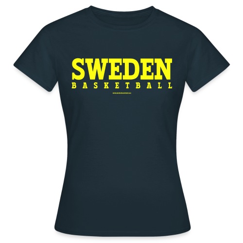 Sweden Basketball Yellow - T-shirt dam