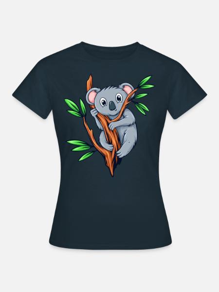 Koalabär Koala Bambus - Frauen T-Shirt - Navy