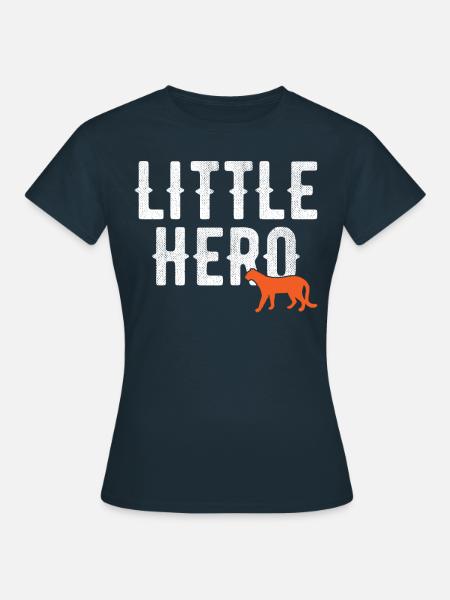 Kleiner Held - Niedlicher Tier-Gepard - Frauen T-Shirt - Navy