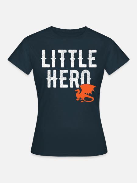 Kleiner Held - Süßer Tierdrache - Frauen T-Shirt - Navy