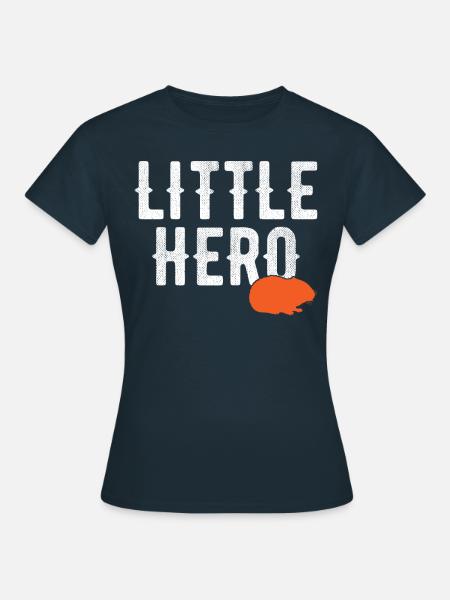 Kleiner Held - Süßer Tierhamster - Frauen T-Shirt - Navy