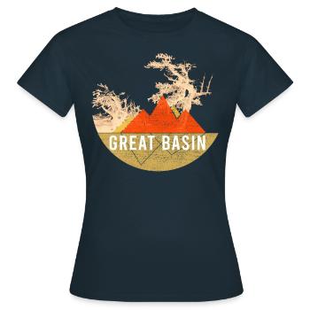 Vendanges - Parc National du Grand Bassin - T-shirt Femme - marine - Devant - AI Model Female 172 dark (172cm)