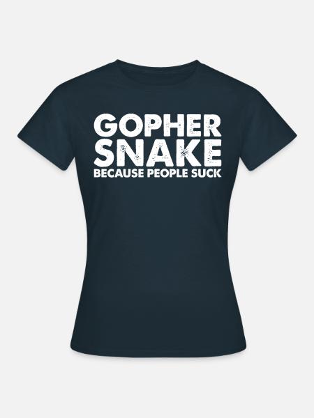 Leute Saugen Gopher Schlange - Frauen T-Shirt - Navy