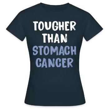 Plus dur que le cancer de l’estomac - T-shirt Femme - marine - Devant - AI Model Female 172 dark (172cm)