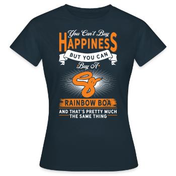 Sie Können Rainbow Boa Kaufen - Frauen T-Shirt - Navy - Vorne - AI Model Female 172 dark (172cm)