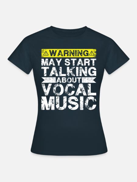 Apropos Vokalmusik - Frauen T-Shirt - Navy