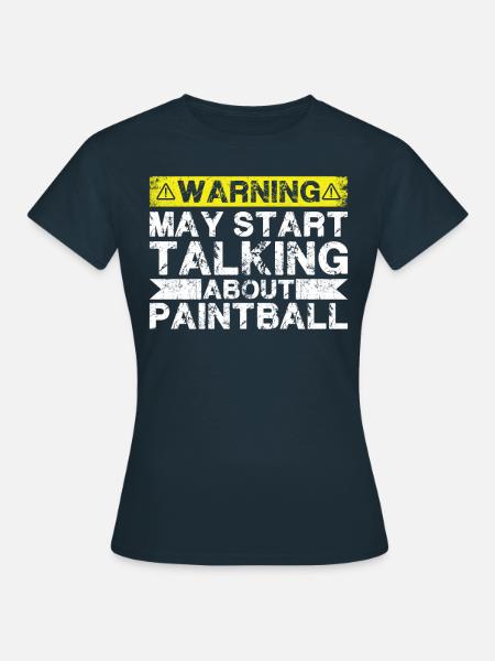 Apropos Paintball - Frauen T-Shirt - Navy