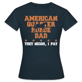Warrior Ribbon as Awareness - Women's T-Shirt - navy - Front - AI Model Female 172 dark (172cm)