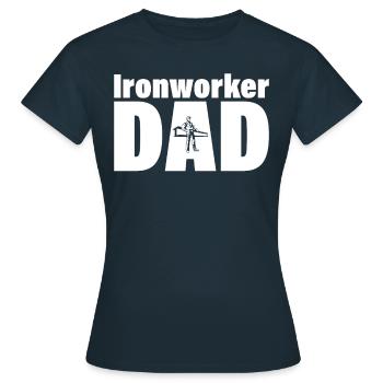 Job - Père monteur de charpentes métalliques - T-shirt Femme - marine - Devant - AI Model Female 172 dark (172cm)