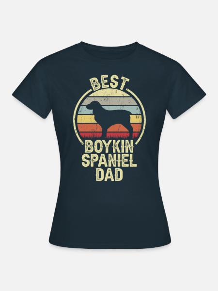 Bester Hundevater - Boykin Spaniel - Frauen T-Shirt - Navy
