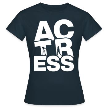 Schauspielberuf Job Arbeit - Schauspielerin - Frauen T-Shirt - Navy - Vorne - AI Model Female 172 dark (172cm)