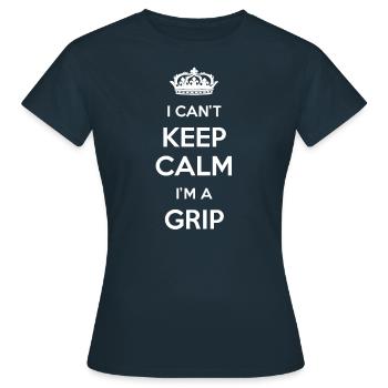 Ich Kann Mich Nicht Beruhigen, Ich Bin Ein Griff - Frauen T-Shirt - Navy - Vorne - AI Model Female 172 dark (172cm)
