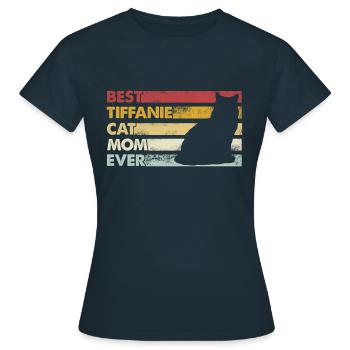 Best Mother Ever - Tiffanie Cat - Women's T-Shirt - navy - Front - AI Model Female 172 dark (172cm)
