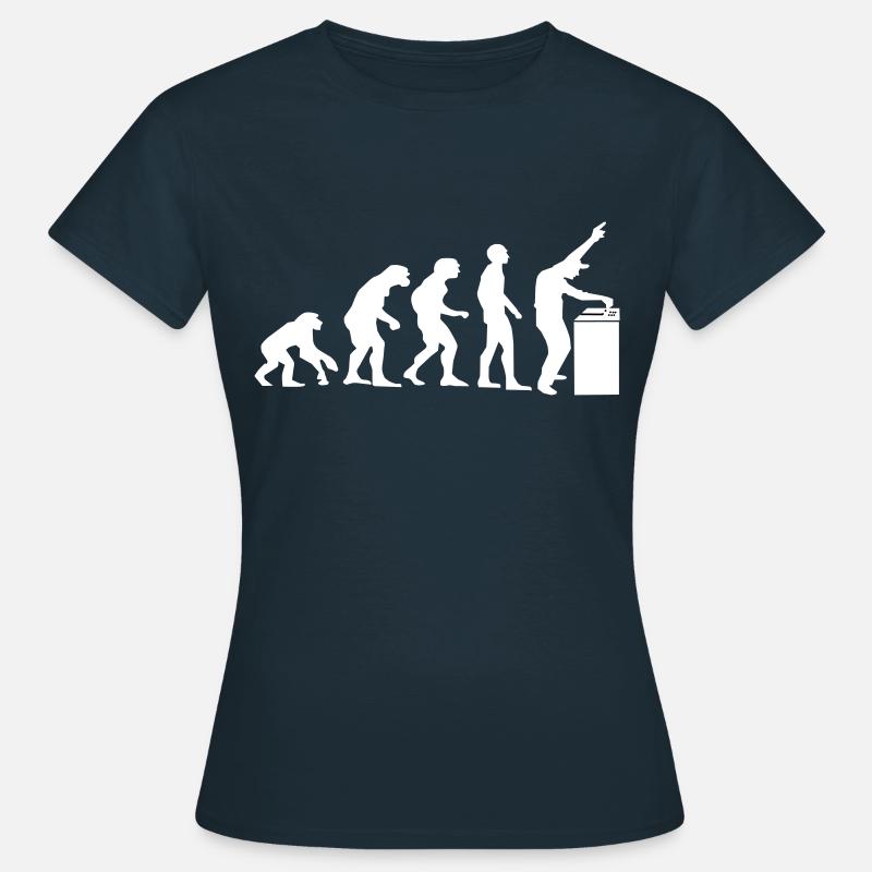Evolution vers le Dj Edm Techno Festival - T-shirt Femme - marine