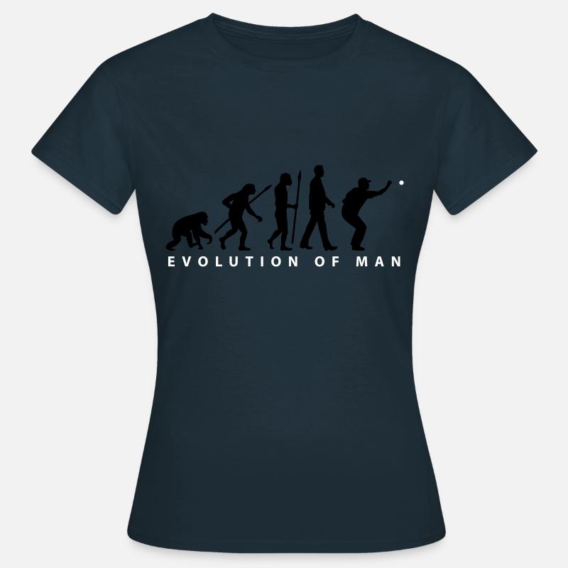Evolution Boule Pétanque - Frauen T-Shirt - Navy