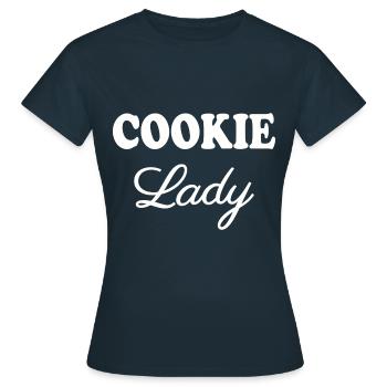 Cookie Lady - T-shirt Femme - marine - Devant - AI Model Female 172 dark (172cm)