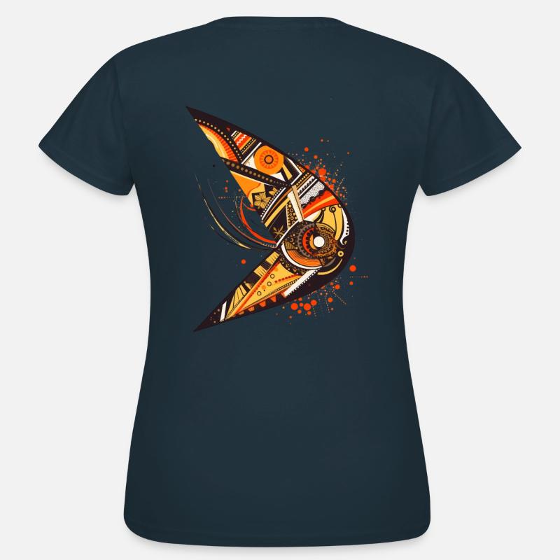 Australian boomerang with ethnic pattern - Women's T-Shirt - navy