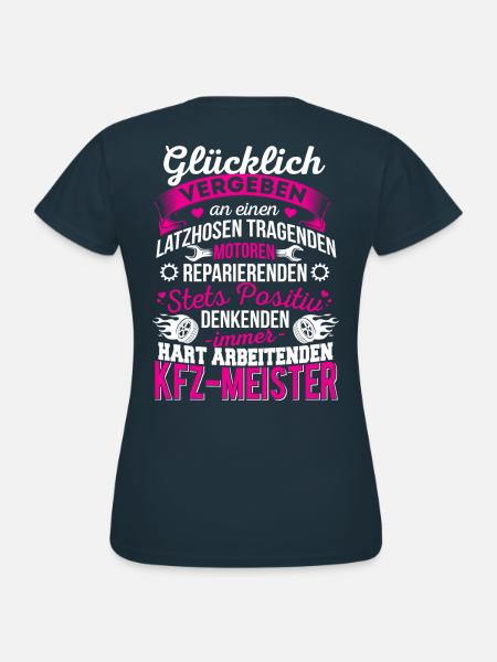 KFZ-Meister Mechatroniker - Frauen T-Shirt - Navy