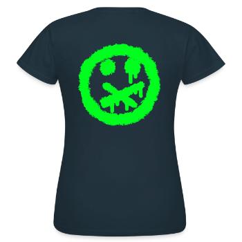Interdiction de parler de Smilie - T-shirt Femme - marine - Dos - AI Model Female 172 dark (172cm)