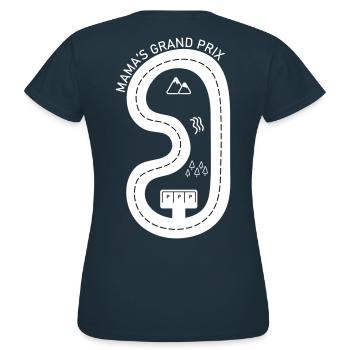 Mama's grand prix - T-shirt Femme - marine - Dos - AI Model Female 172 dark (172cm)
