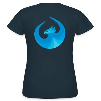 UI5 Bleu Phoenix - T-shirt Femme - marine - Dos - AI Model Female 172 dark (172cm)