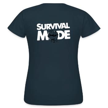 Survival Mode - Women's T-Shirt - navy - Back - AI Model Female 172 dark (172cm)