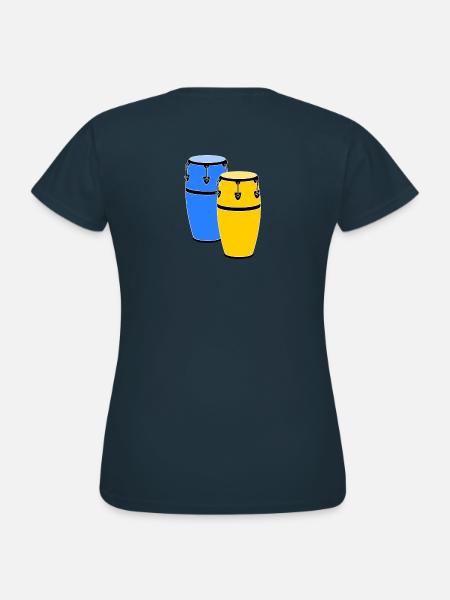 Congas - Frauen T-Shirt - Navy