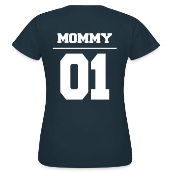 Mother Daddy Partner Look - Daddys 01 - Women's T-Shirt - navy - Back - AI Model Female 172 dark (172cm)