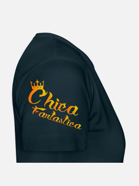 Chica Fantastica dos-santos-fashion - Frauen T-Shirt - Navy - Rechts
