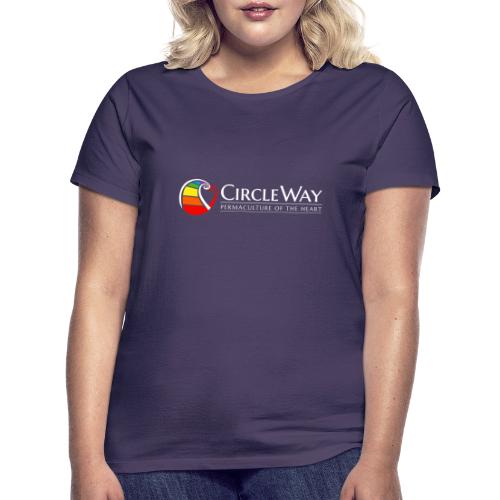 Circleway Permaculture of the heart Logo – weiß - Frauen T-Shirt