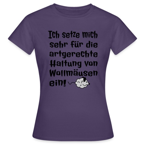 Wollmaus Staub Putzen Haushalt Wohnung Spruch - Frauen T-Shirt