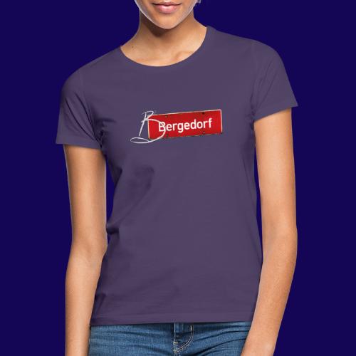 HAMBURG Bergedorf Ortsschild mit Initial - Frauen T-Shirt