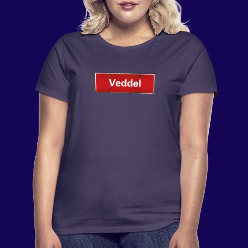 Hamburg Veddel rotes Ortsschild antik - Frauen T-Shirt