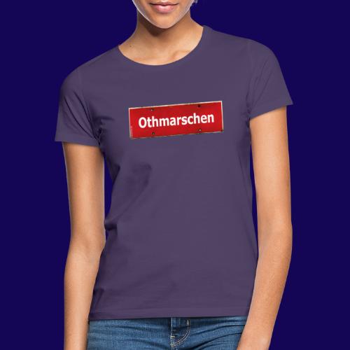 HAMBURG-Othmarschen: Das rote Antik Ortsschild - Frauen T-Shirt