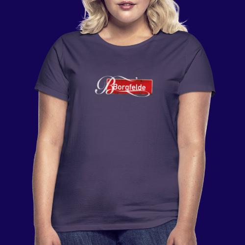 (Hamburg) -Borgfelde Antik-Ortsschild Initial - Frauen T-Shirt