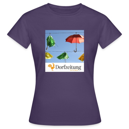 Regenschirme im Wind - Frauen T-Shirt