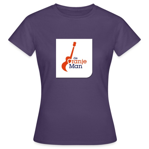 de oranje man logo groot op wit vlak - Vrouwen T-shirt