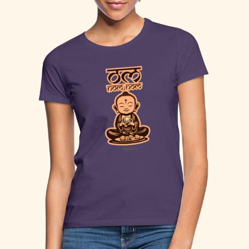 Om Nom Nom Buddha mit Keks - Frauen T-Shirt