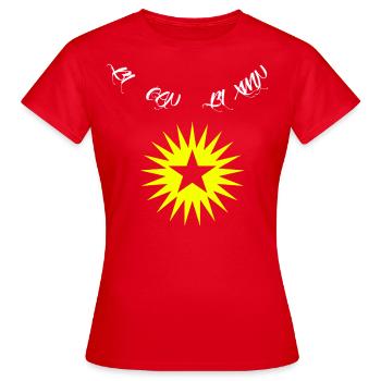 Bi can Bi Xwin - Frauen T-Shirt - Rot - Vorne - AI Model Female 172 dark (172cm)