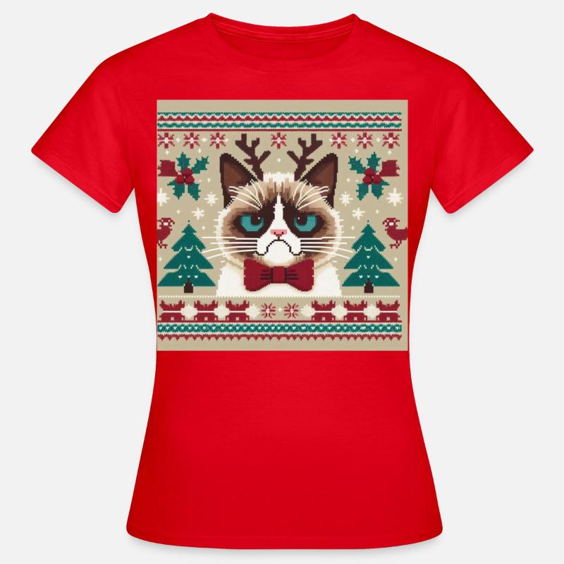 GRUMPY CHRISTMAS - - Women's T-Shirt - red