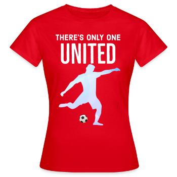 Manchester, Royaume-Uni, Manchester, Royaume-Uni - T-shirt Femme - rouge - Devant - AI Model Female 172 dark (172cm)