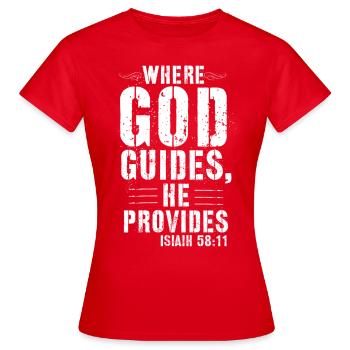 Jésus, Jésus, Jésus chrétien chrétien chrétien chrétien - T-shirt Femme - rouge - Devant - AI Model Female 172 dark (172cm)
