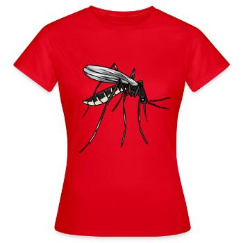 Mücke Insekt Schädlinge Natur Blutsauger - Frauen T-Shirt - Rot - Vorne - AI Model Female 172 dark (172cm)