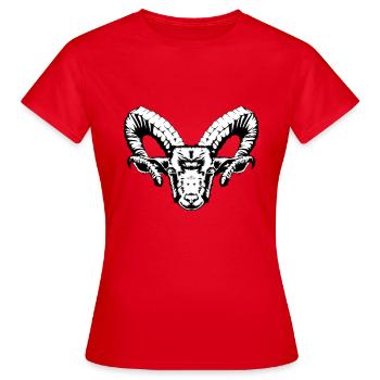 Chèvre Chèvre Grimpeur Autriche Alpes Montagne - T-shirt Femme - rouge - Devant - AI Model Female 172 dark (172cm)