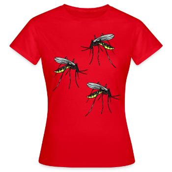 Insekten Blutsauger Mücke blutig Ungeziefer Mücken - Frauen T-Shirt - Rot - Vorne - AI Model Female 172 dark (172cm)