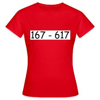 Safecracker - T-shirt Femme - rouge - Devant - AI Model Female 172 dark (172cm)